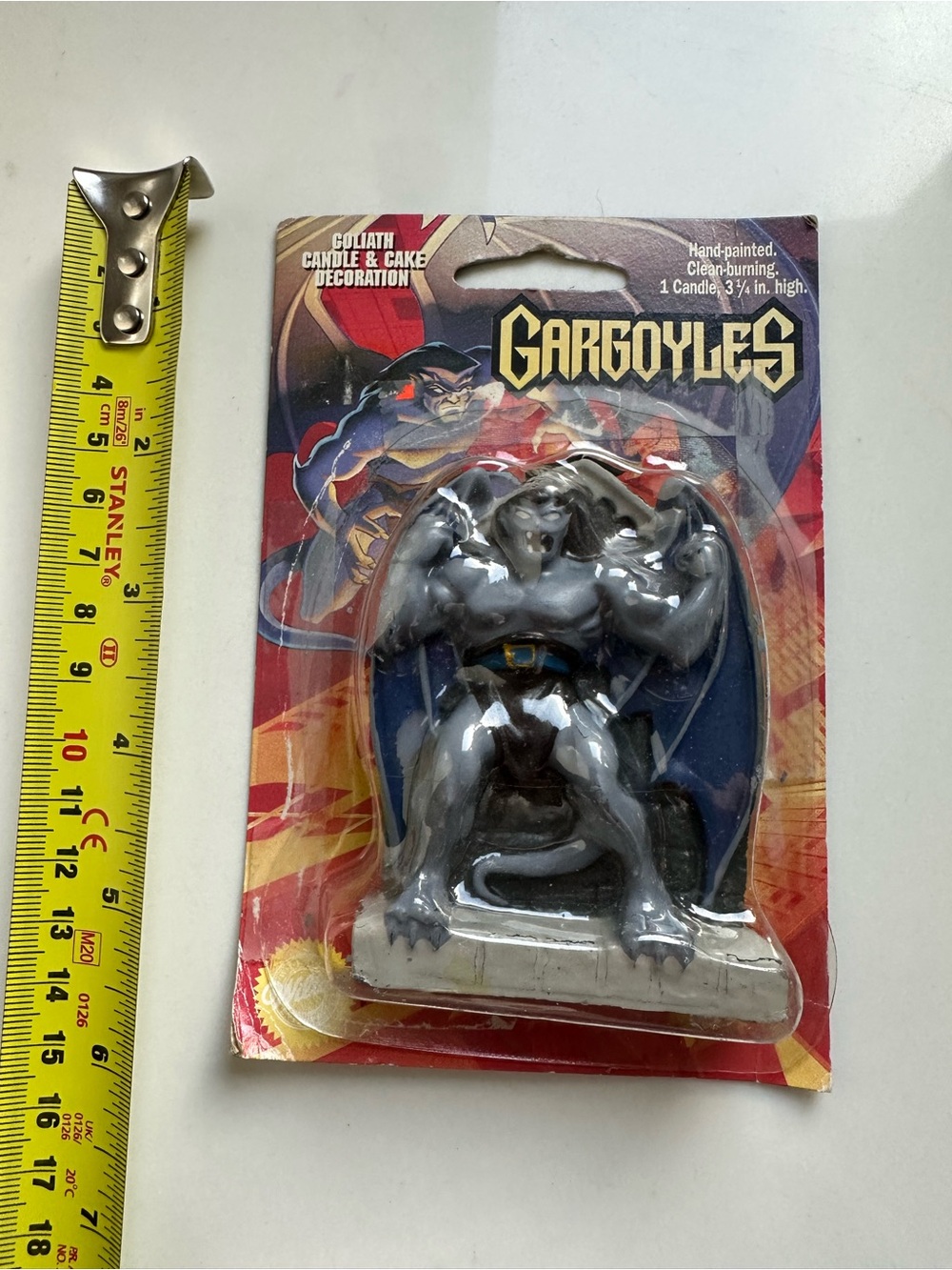 vintage 1995 Kenner Gargoyles Goliath candle and cake decoration NWT - Picture 3 of 3
